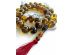 Amber Rosary Beads With Soil Inclusions: 20mm