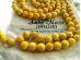 Amber Mala With 108 Yellow Beads: 10mm